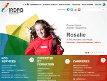 Tablet Screenshot of irdpq.qc.ca
